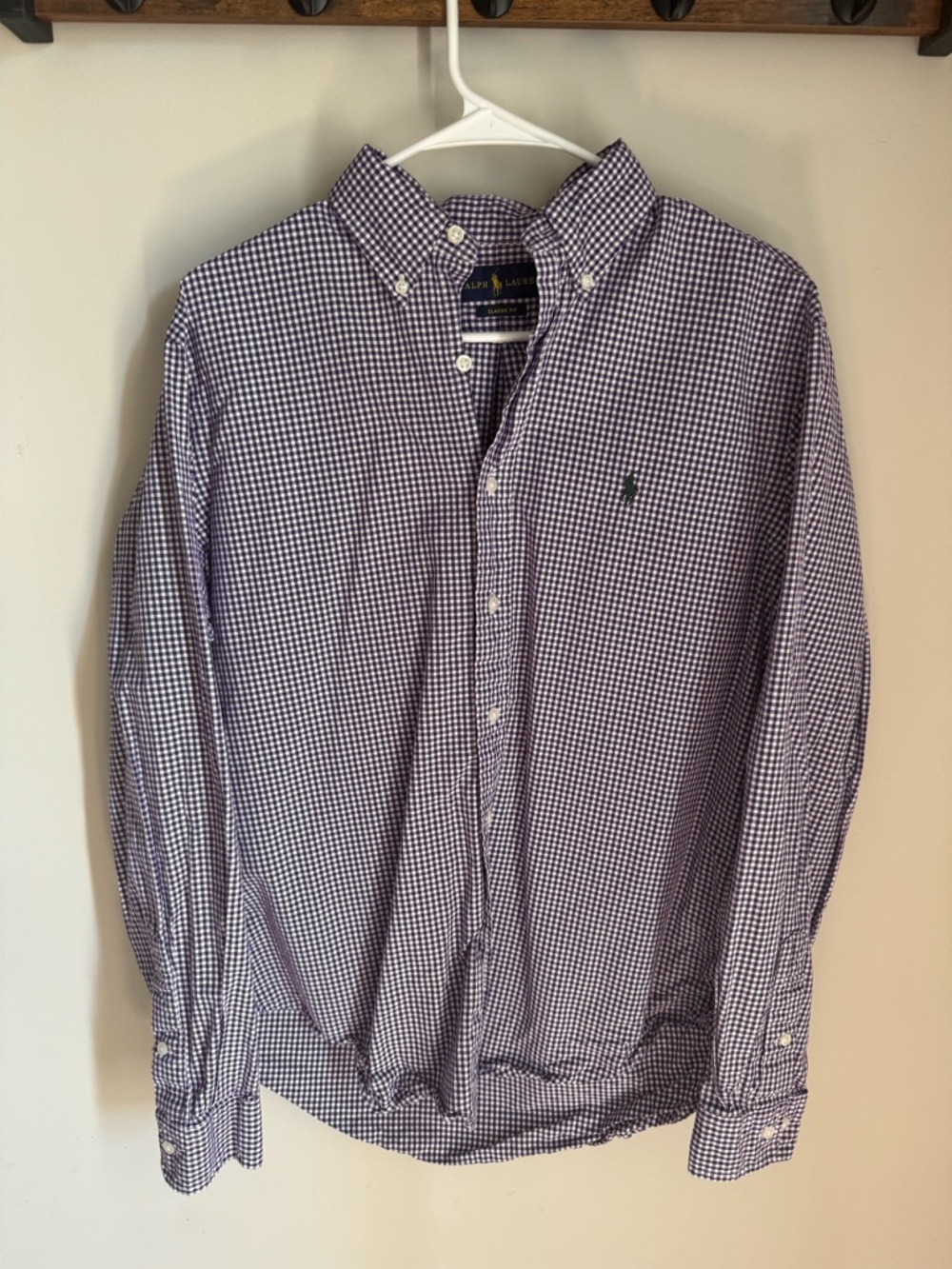 Polo Ralph Lauren Purple Gingham Dress Shirt